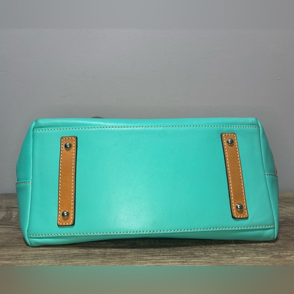 Dooney & Bourke Coral & Aqua Leather Tote - Picture 10 of 16